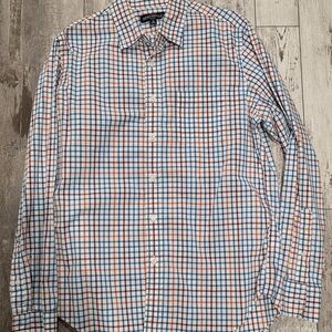 (M) Men's J. Crew Flex Button Down Cotton Shirt Plaid Multi-colored Medium